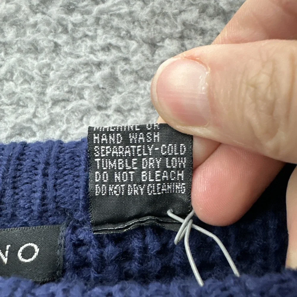 Vintage Pagliano‎ Sweater Navy Blue Normcore Retro Grandpa 90s Men's XXL 2XL